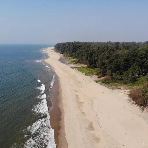 The property in context with the wider coast